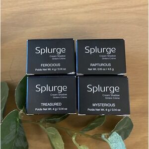 NEW LOT OF 4 🌸 Younique makeup Splurge Cream eye Shadow .16 fl oz